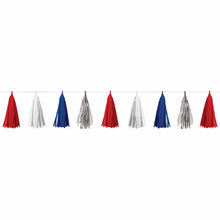 Load image into Gallery viewer, Patriotic Tassel Garland
