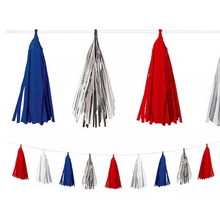 Load image into Gallery viewer, Patriotic Tassel Garland
